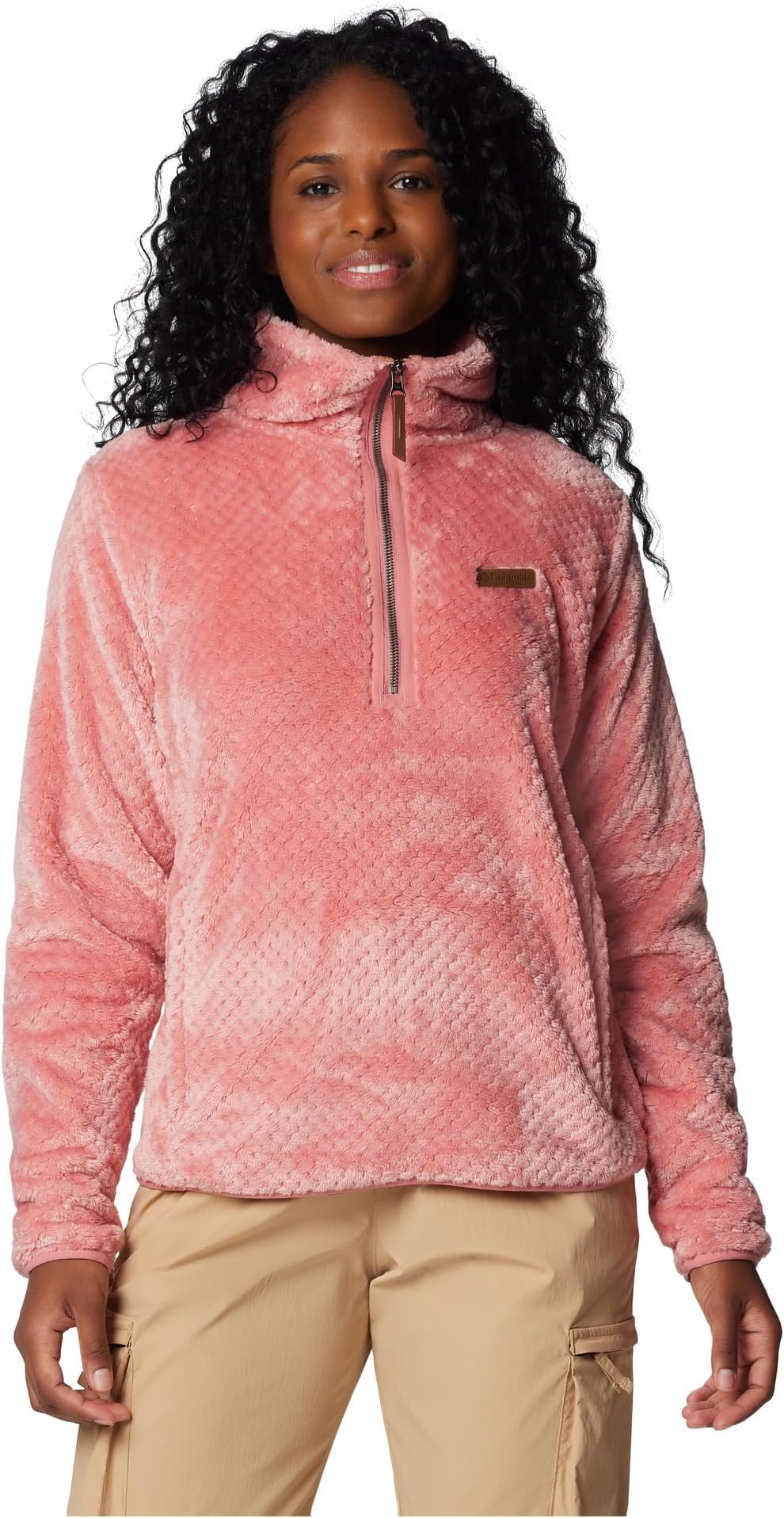 

Толстовка Columbia Fire Side Sherpa 1/4 Zip, цвет Pink Agave