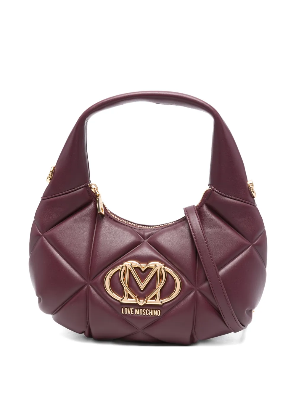 

Стеганая сумка через плечо с логотипом Love Moschino, красный
