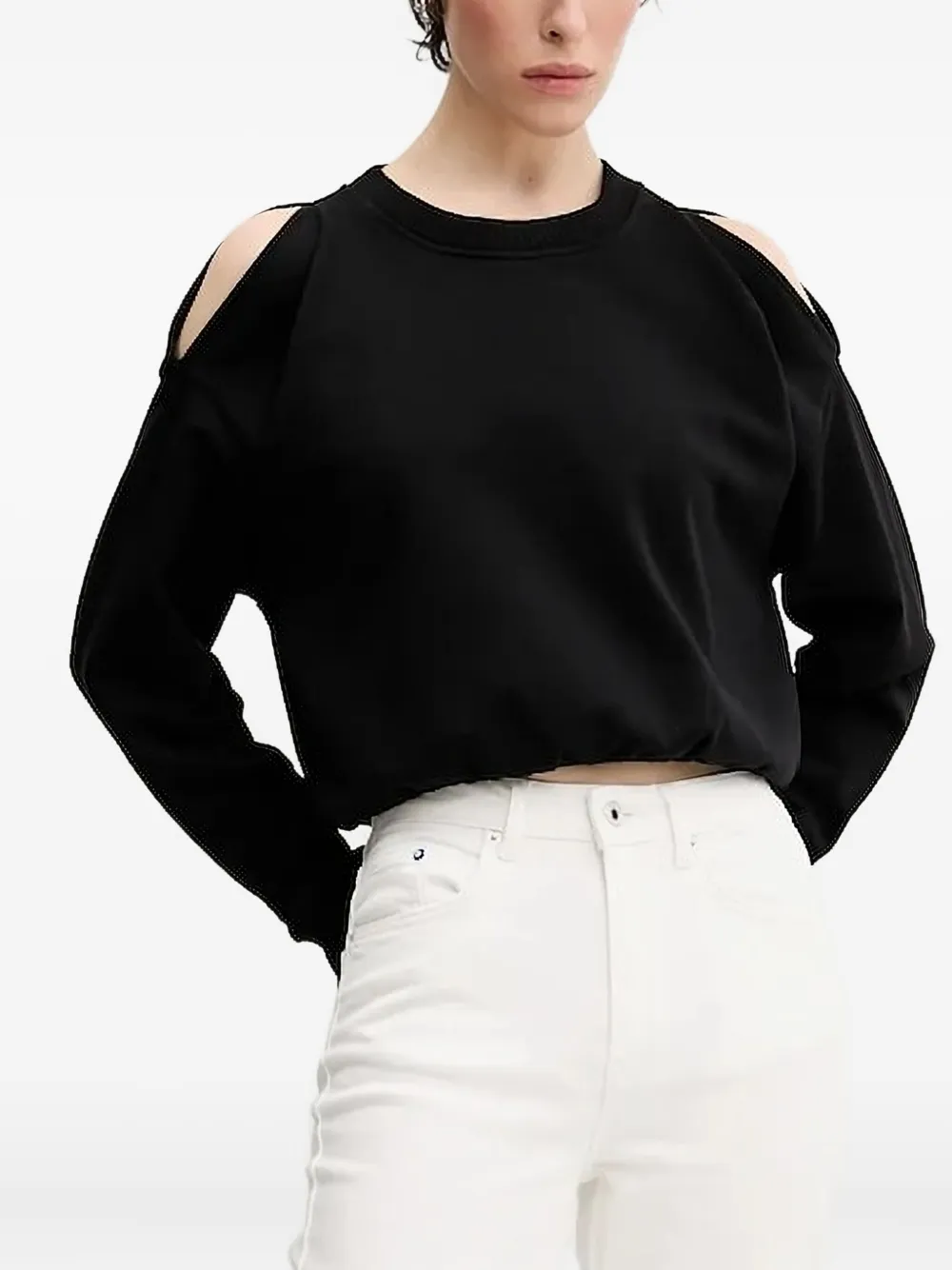 

Толстовка с вырезами на плечах Karl Lagerfeld Jeans, черный
