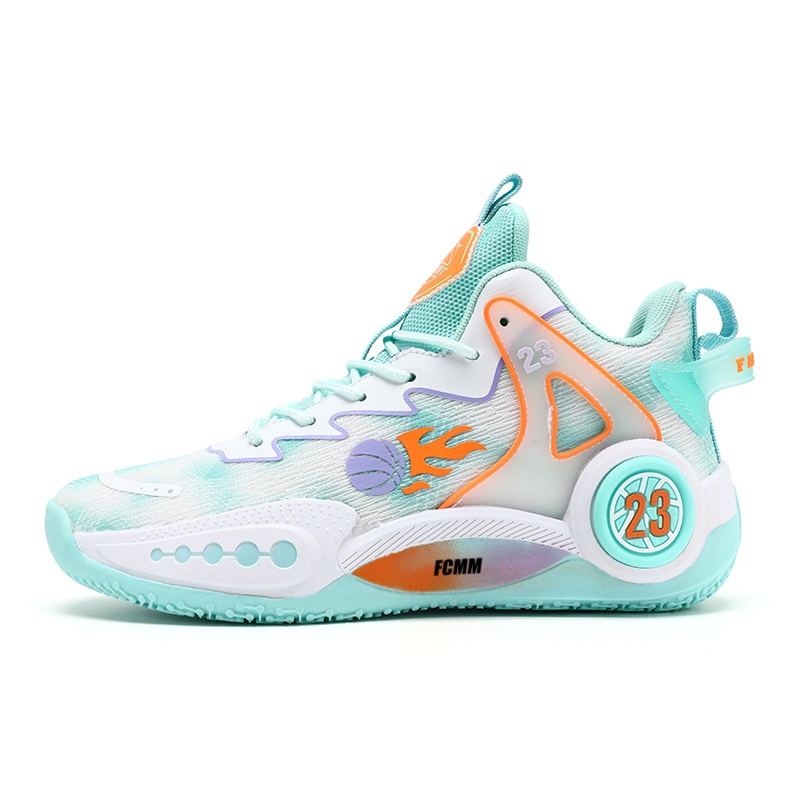 

Противоскользящие и дышащие детские баскетбольные кроссовки для подростков FCMM, белый