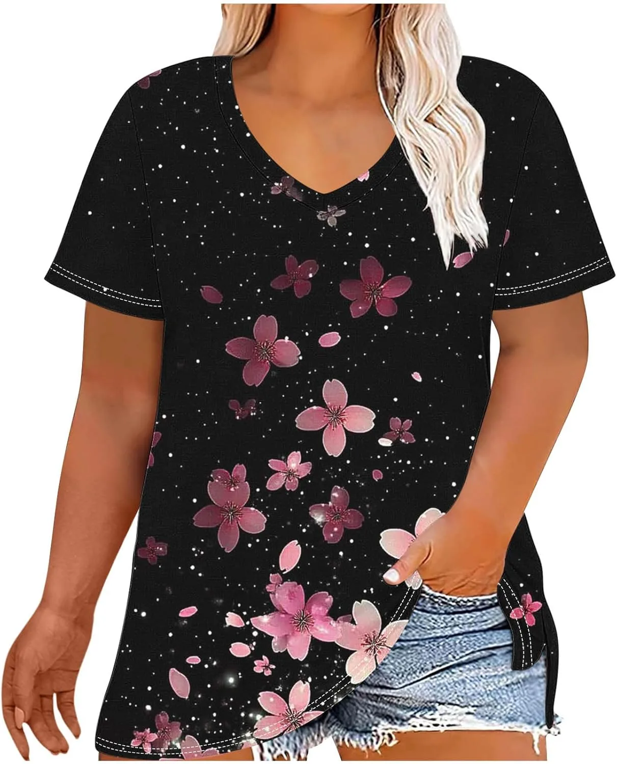 

Женская блузка с холодным плечом, свободный крой, летняя Smxrfitk