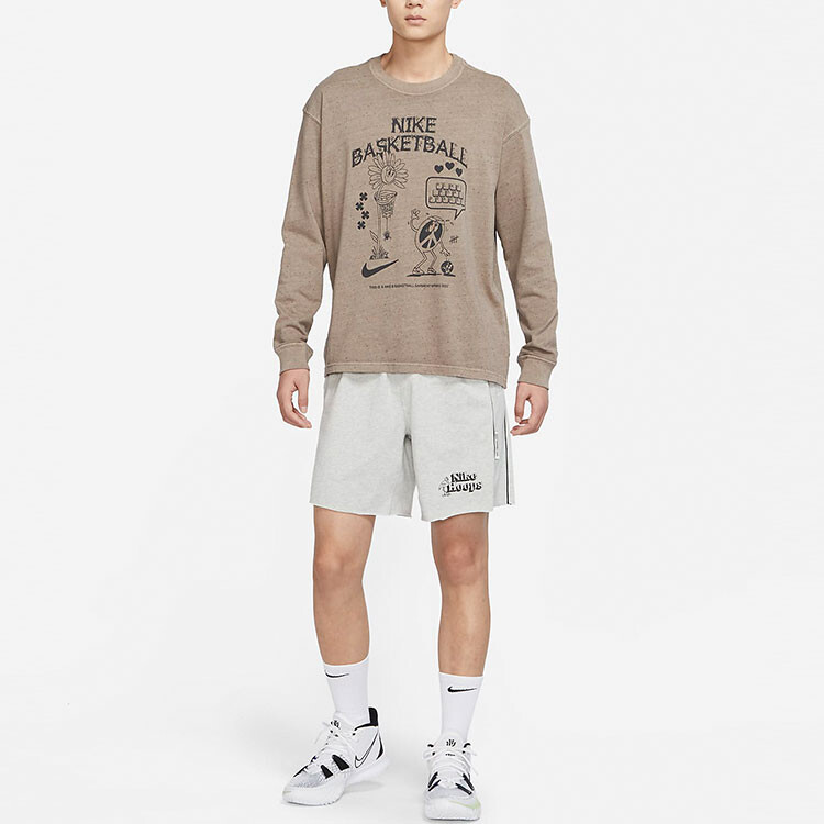 Повседневные шорты мужские Heather Grey Nike, цвет Heather Gray — фото 2