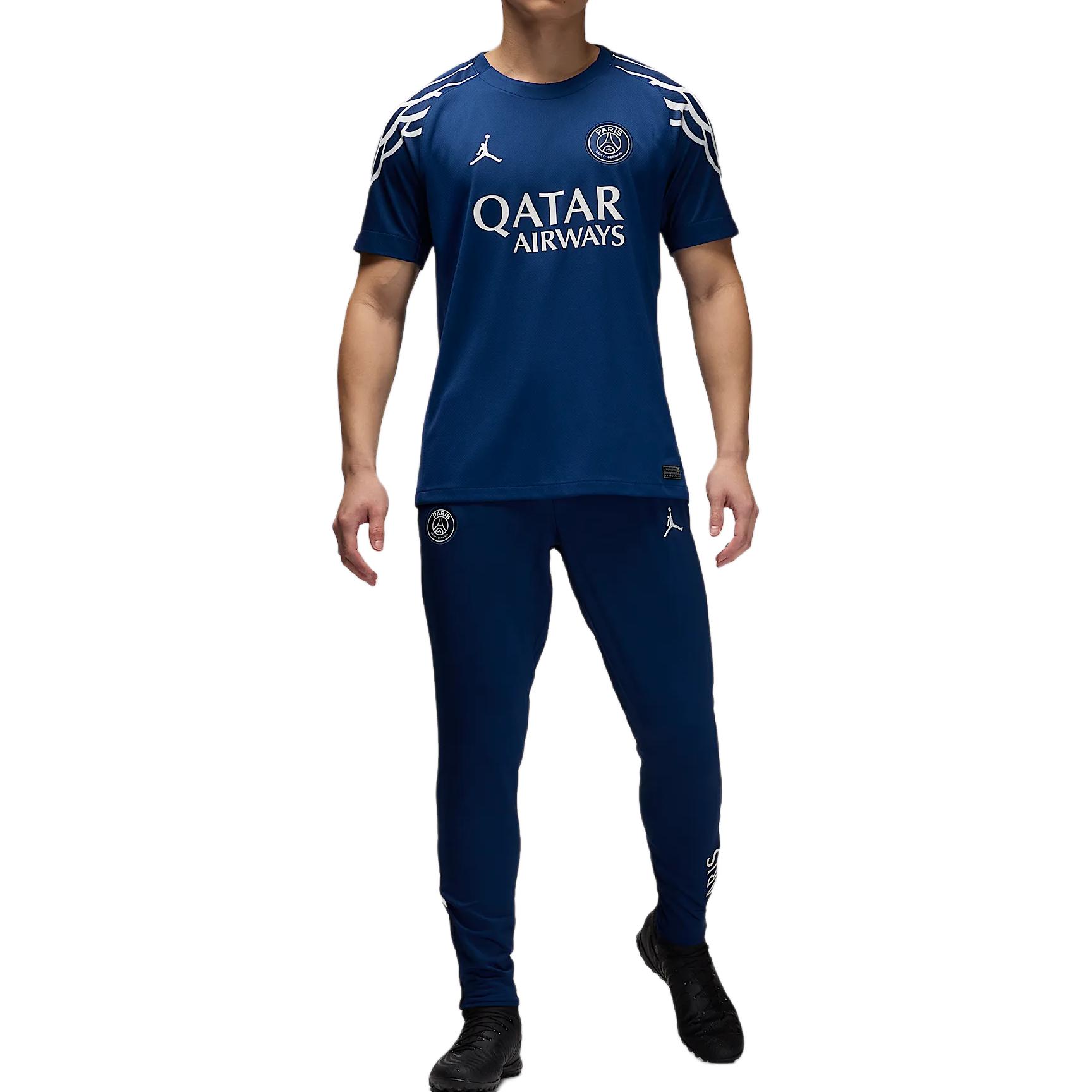 

Тренировочные брюки Paris Saint Germain Strike Fourth мужские Dri FIT футбольные Jordan, синий