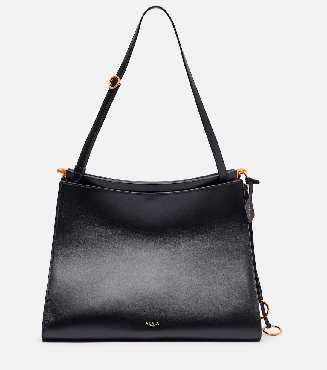 

Кожаная плечевая сумка Curve Medium Alaïa, нуар