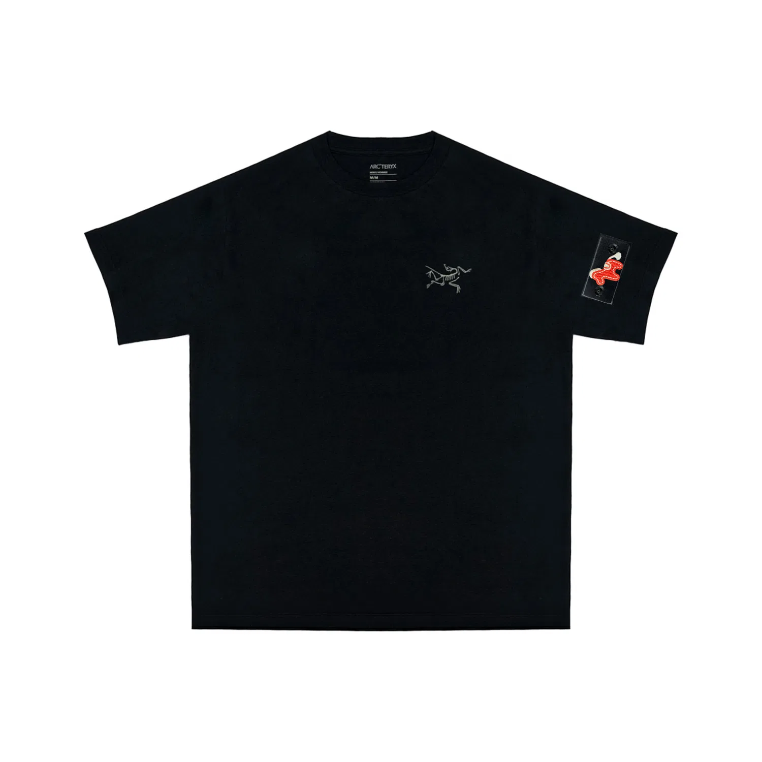 Футболка с круглым вырезом унисекс Arcteryx Black (Orange Pony)