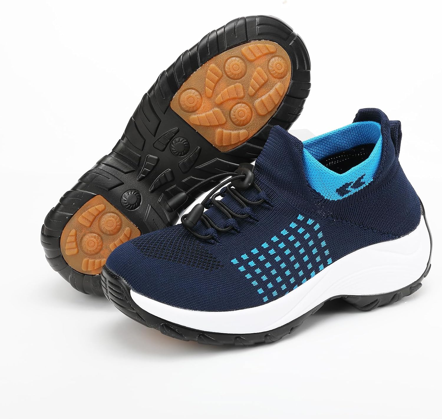 Ортопедическая обувь для женщин Comfort Wear Orthowear, туфли широкого размера, на липучке, для ходьбы, теннисные кроссовки, обувь при подошвенном фасциите, боулинг, сетчатый спортивный стиль для игроков в боулинг, дышащие и легкие Xdfvc, синий — фото 3