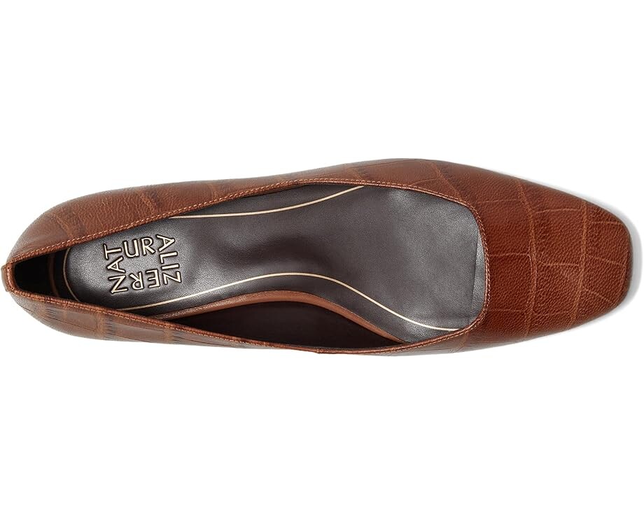 Туфли на плоской подошве Naturalizer Chelsea, цвет Dark Brown Crocco — фото 2