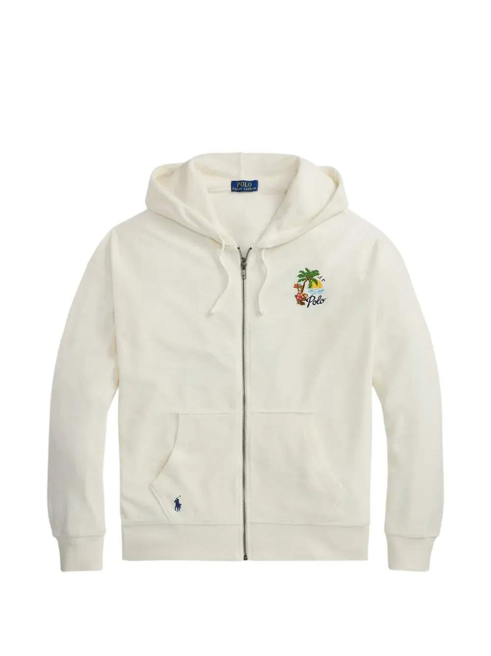 Худи с вышивкой Polo Ralph Lauren, нейтральный
