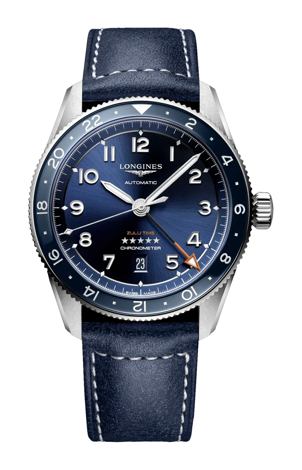 LONGINES SPIRIT ZULU TIME - L3.812.4.93.2, золотой