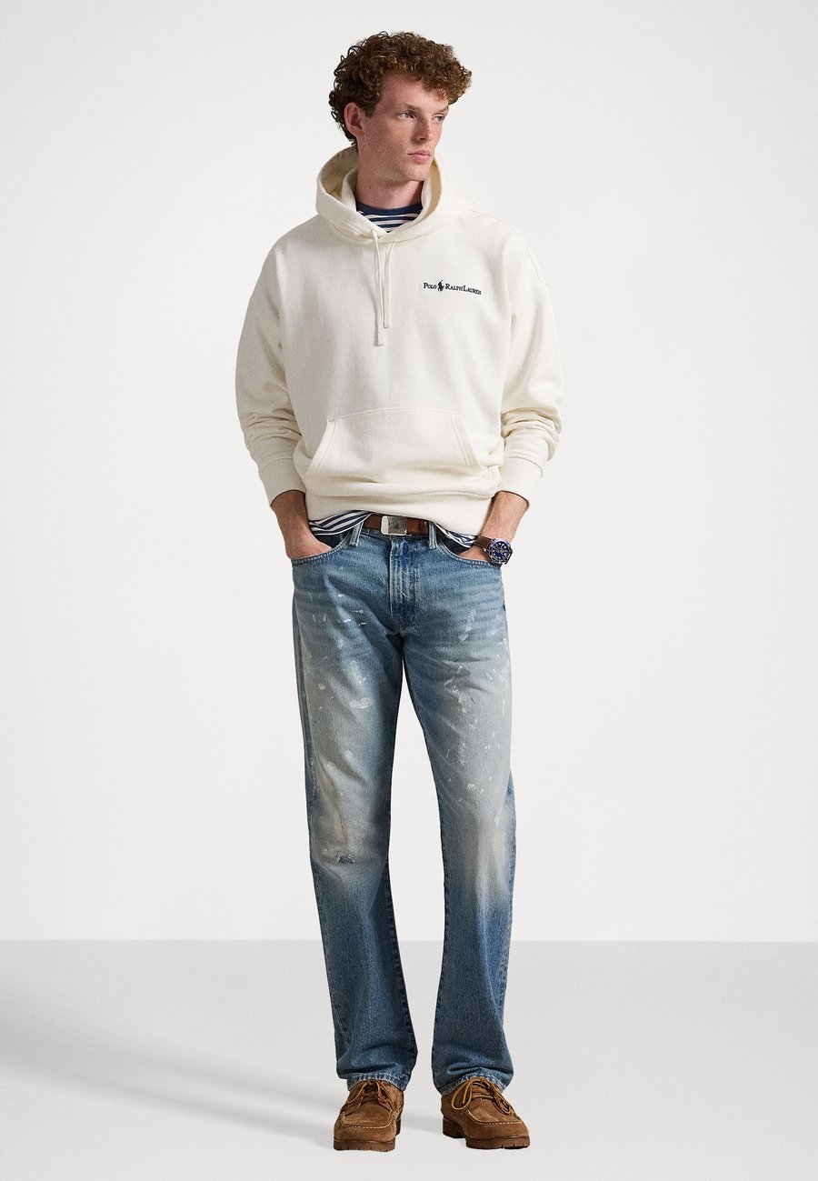 Худи Polo Ralph Lauren RELAXED FIT LOGO FLEECE HOODIE, Deckwash White/White — фото 2