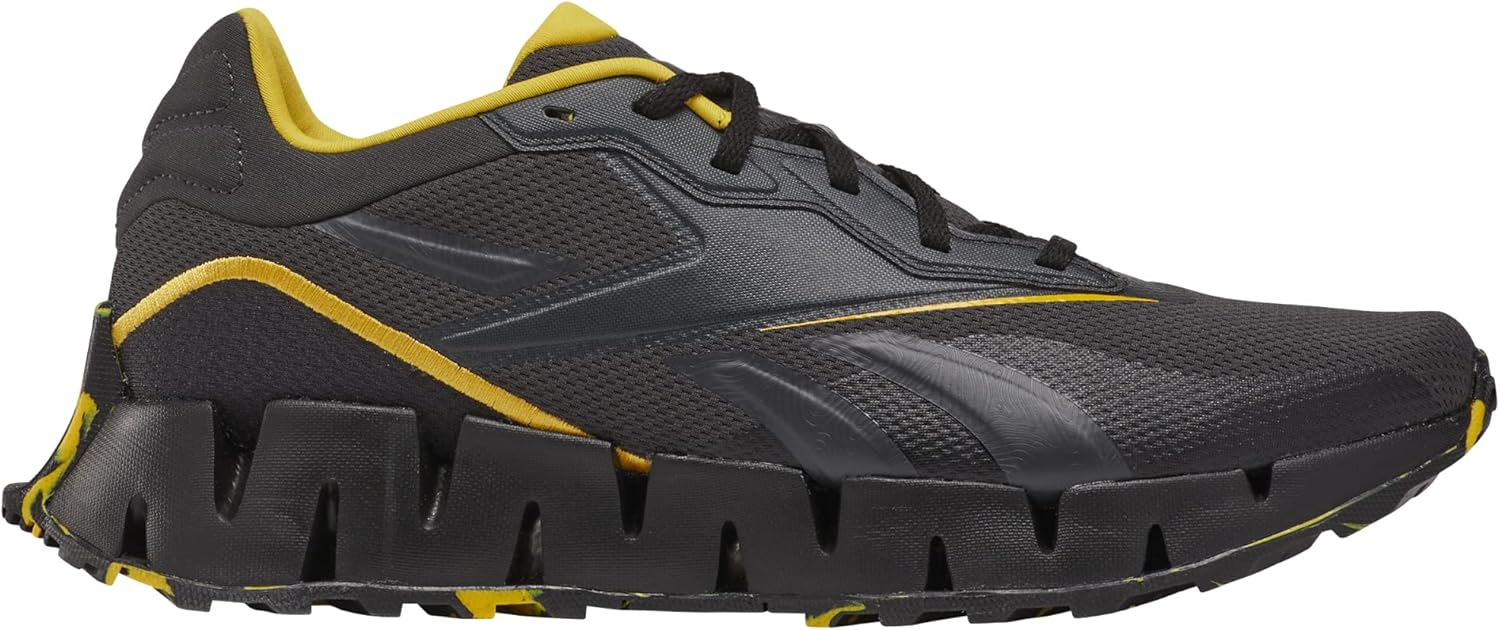 

Кроссовки Reebok Unisex Adult Zig Dynamica 4, черный/желтый/серый