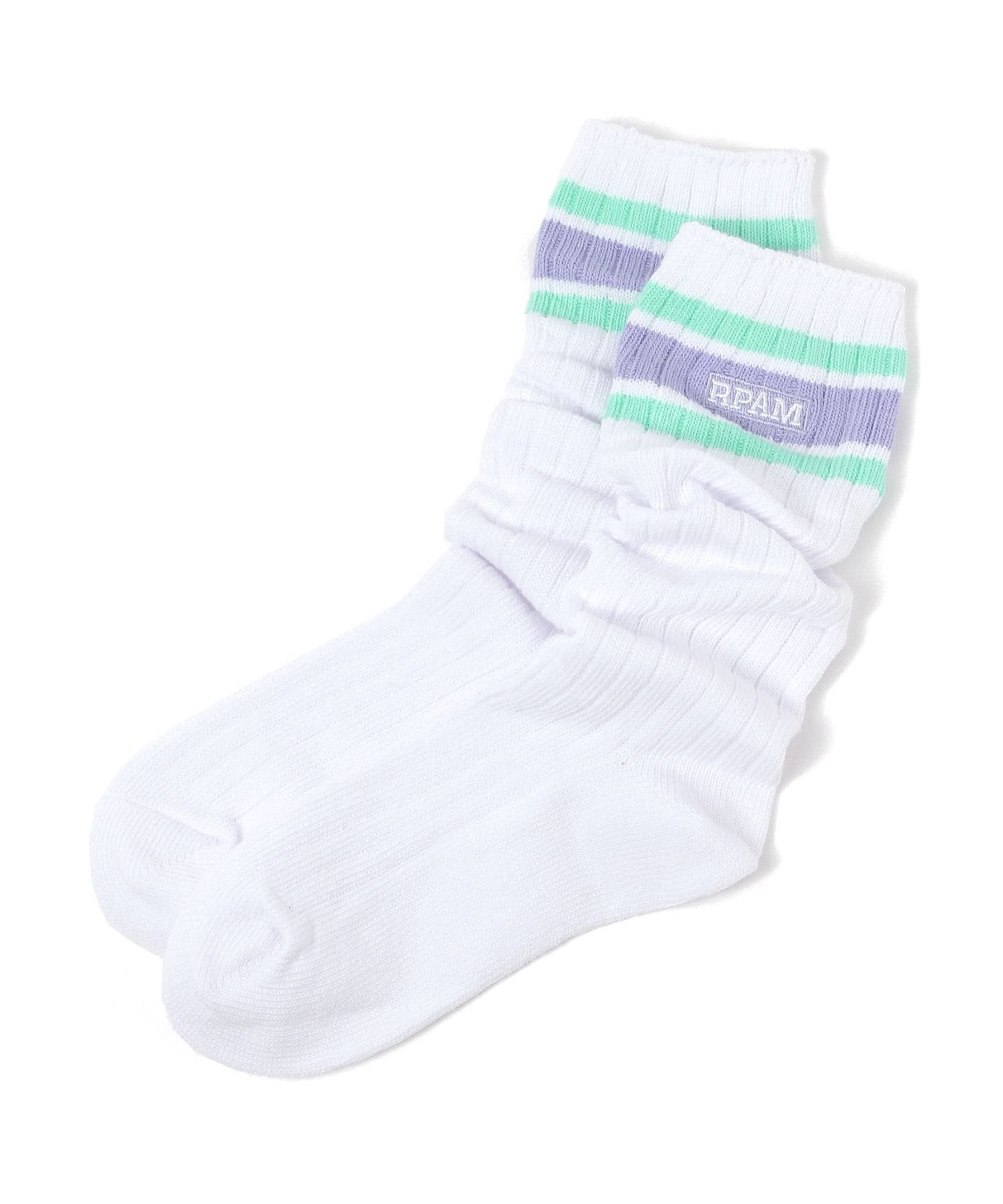 Свободные носки High Shock Line Repipi armario, White x Purple 90