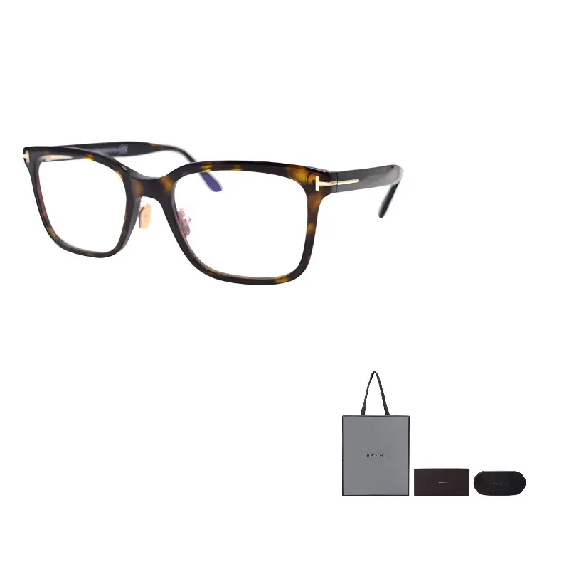 

TOM FORD Овальные очки в черепаховой оправе, Tortoiseshell