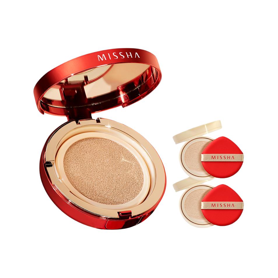 MISSHA Прозрачная база Red Air Cushions увлажняющая маскирующая солнцезащитная выравнивающая тон кожи — фото 4