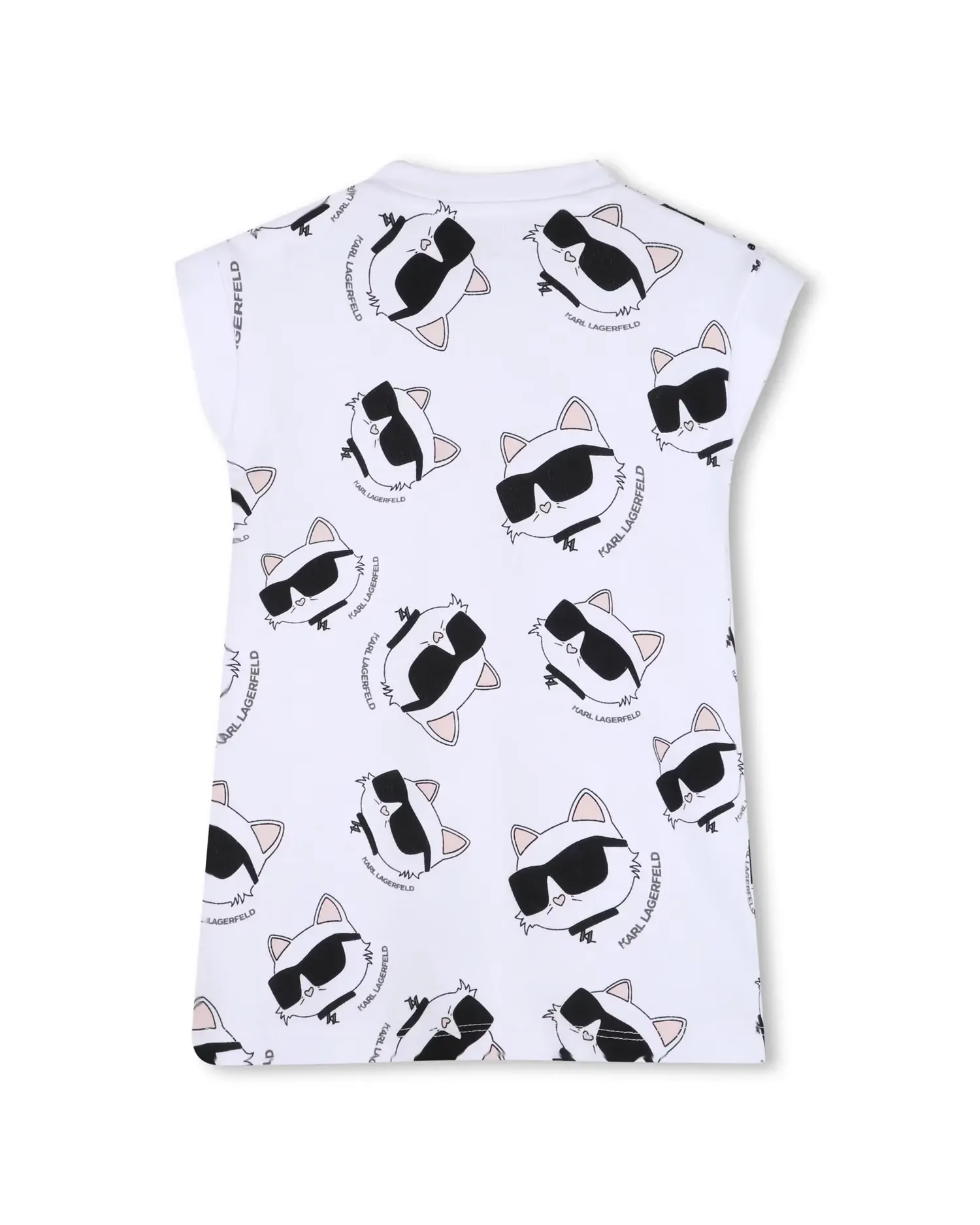 Короткос袖ный хлопковый детский комбинезон Karl Lagerfeld Kids, белый — фото 3