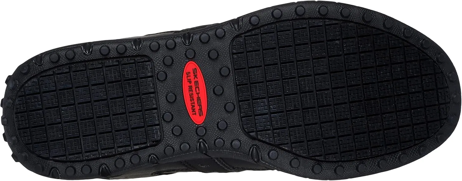 Мужские рабочие кроссовки Skechers Work Elston 2.0 Sr на шнуровке для работников пищевой промышленности, Black — фото 4