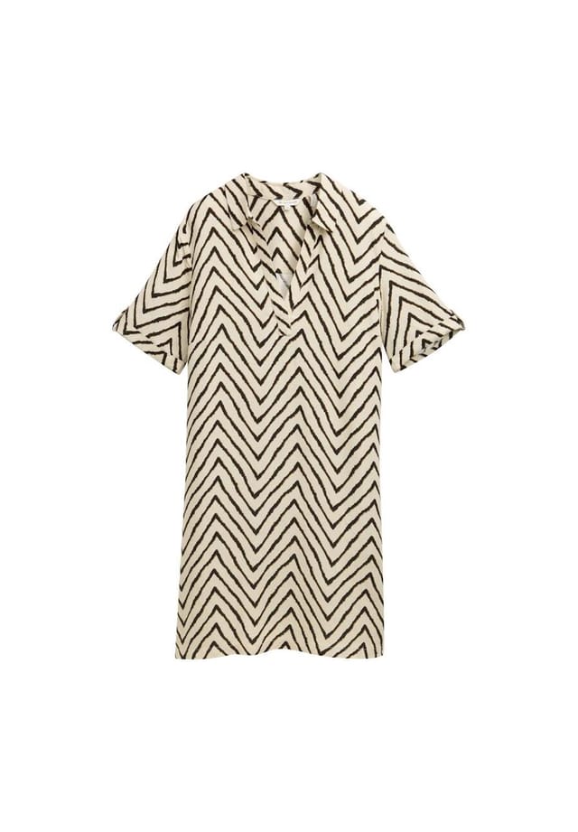 

Платье Tom Tailor, цвет natural zig zag design
