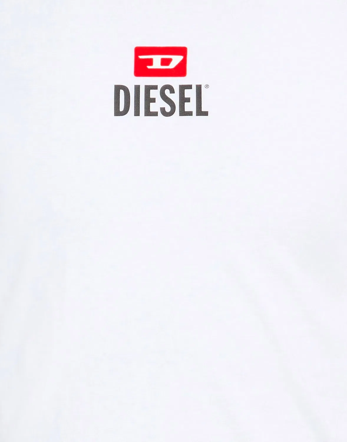 Футболка с логотипом Diesel белая — фото 4