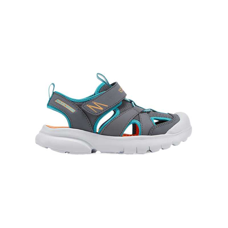 Детские сандалии charcoal gray Skechers Kids, серый — фото 2