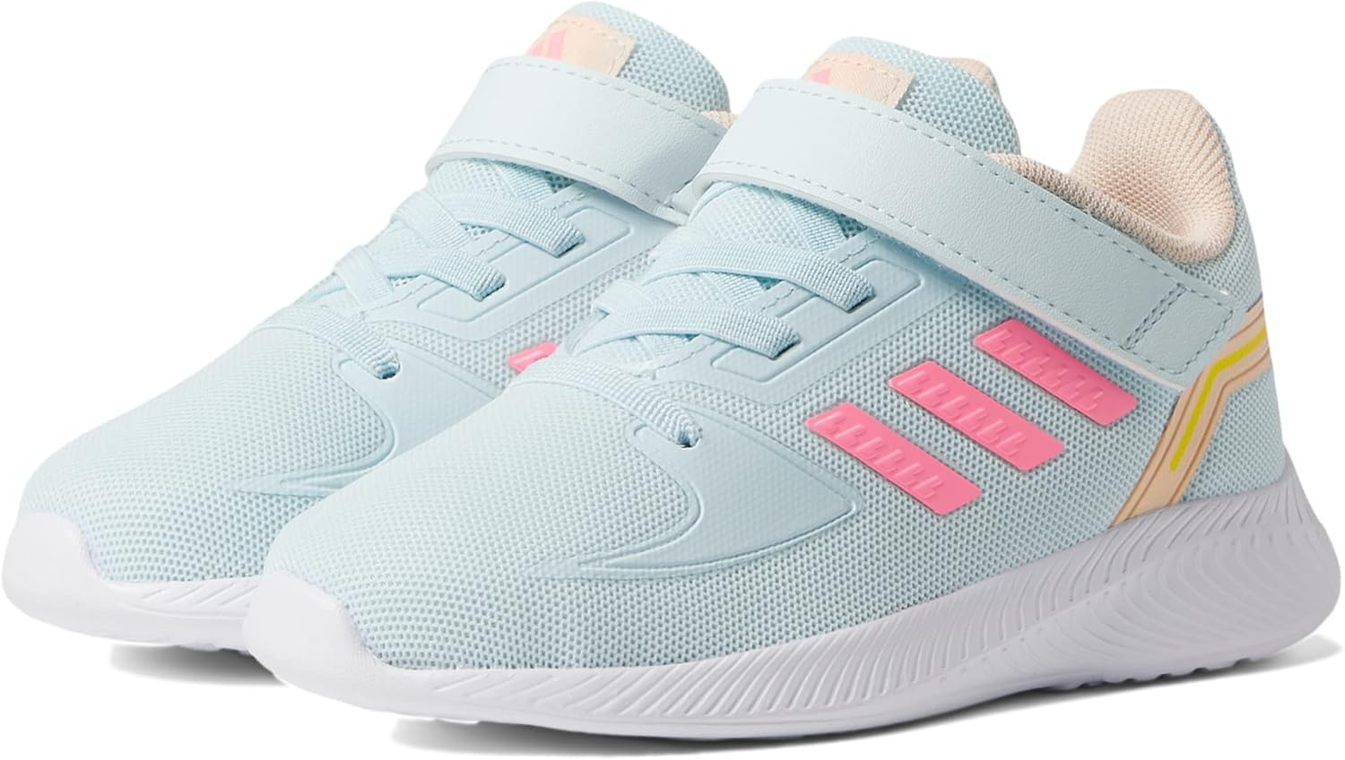 Кроссовки для бега adidas Unisex-Baby Runfalcon 2.0, синий/оранжевый/розовый — фото 2