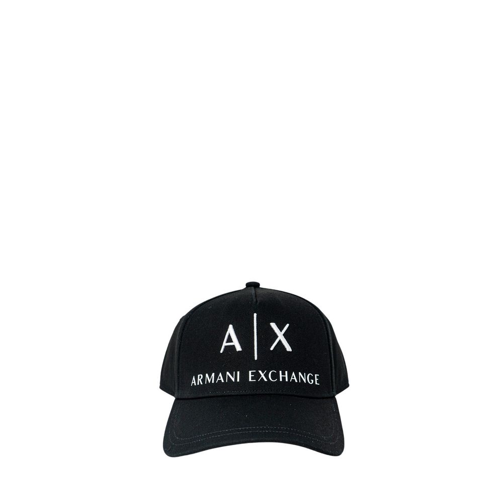 

Черные хлопковые шапка и кепка Armani Exchange