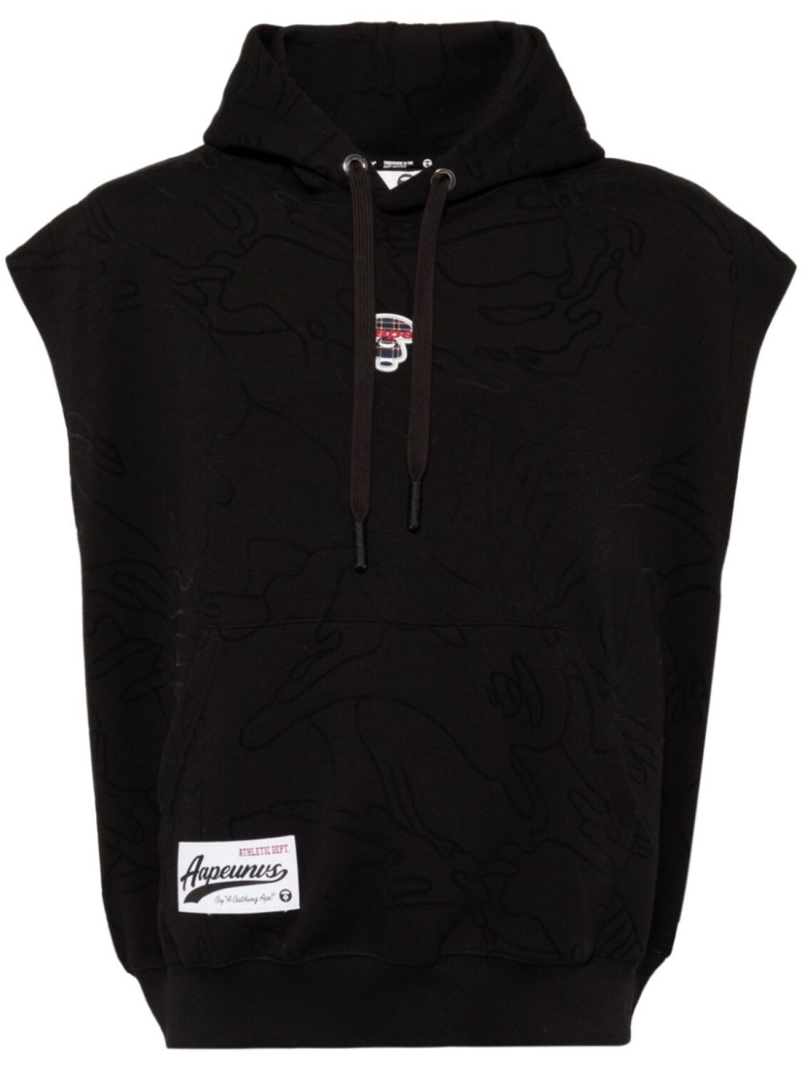 

Худи с узором AAPE BY *A BATHING APE, черный