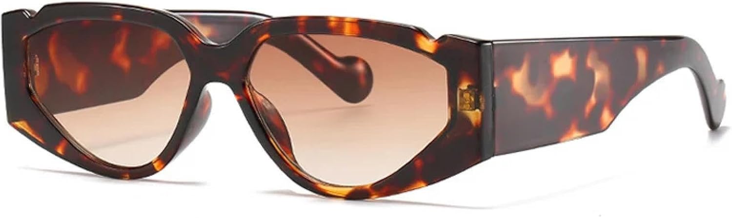 

Модные панк-солнцезащитные очки для женщин, винтажные «кошачий глаз», мужские очки в стиле ретро, ​​зеленые и серые, с защитой от УФ-излучения UV400 VVTWSSW, C3 Leopard-brown