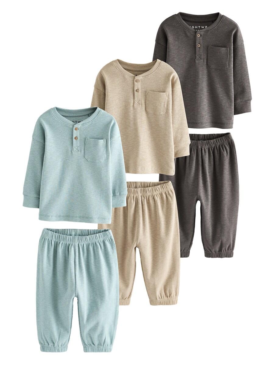 

Пижама Next, цвет Light blue/Taupe/Dark grey