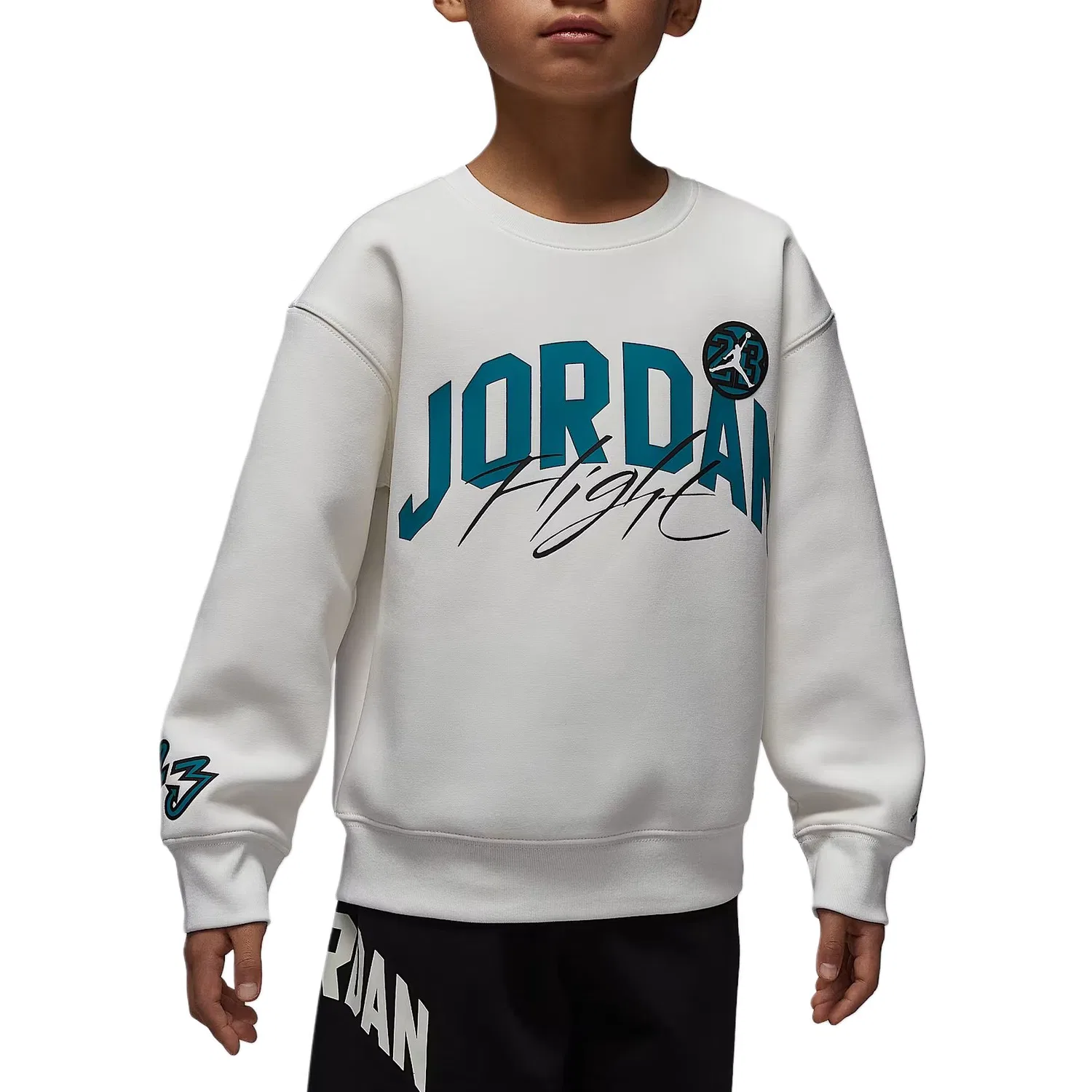 Толстовка SS26 Dynasty Interlock Flight детская Jordan, 133 Sail White