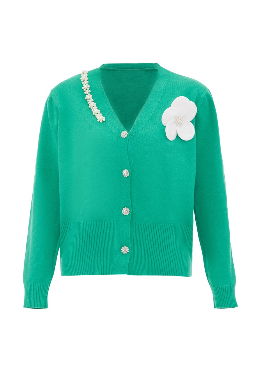 

Кардиган usha CO-BRANDED WITH ZITHA, Grün/Green