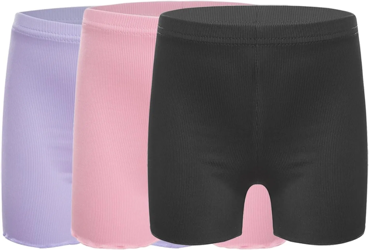 Детские шорты для танцев и спорта, winying, 3 пары, Black&Pink&Purple