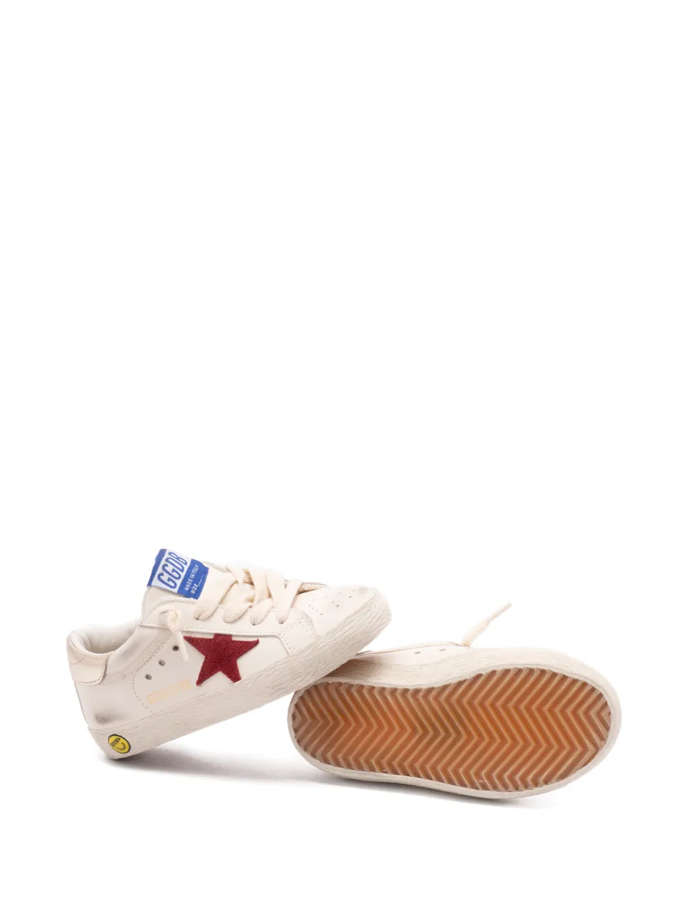 Кеды Super-Star на шнуровке Golden Goose Kids, белый — фото 3