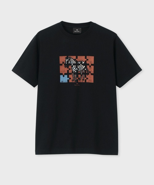 

PS Paul Smith Футболка, принт "Зебра по частям", Paul Smith, черный