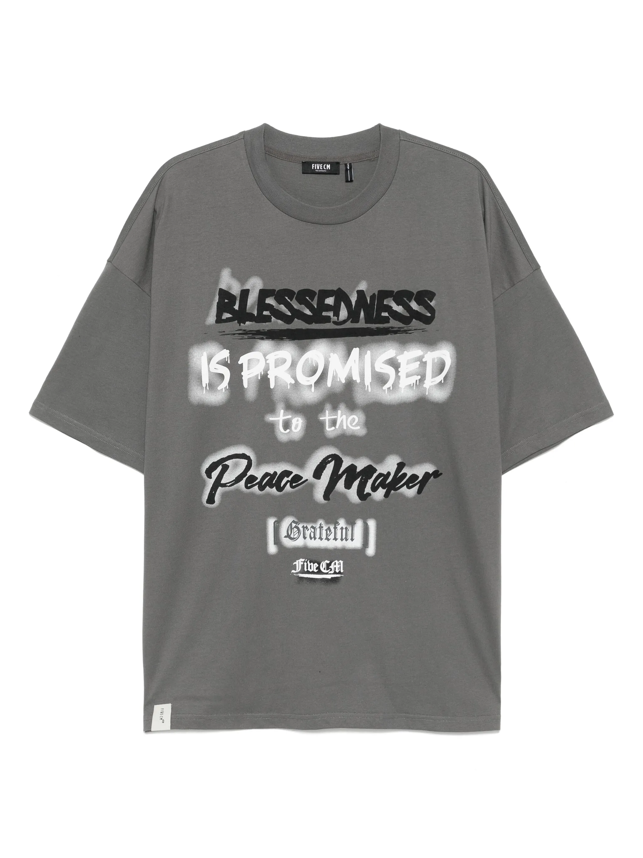 

Футболка с графичным принтом Five Cm, серый