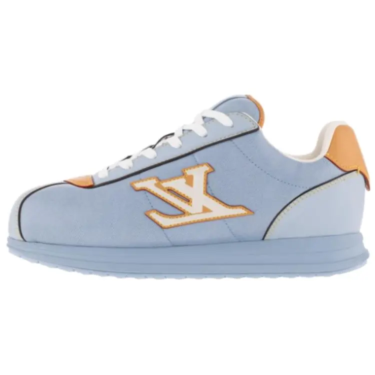 LOUIS VUITTON Nigo Collaboration FW25 Buttersoft низкие повседневные кроссовки мужские Blue — фото 3