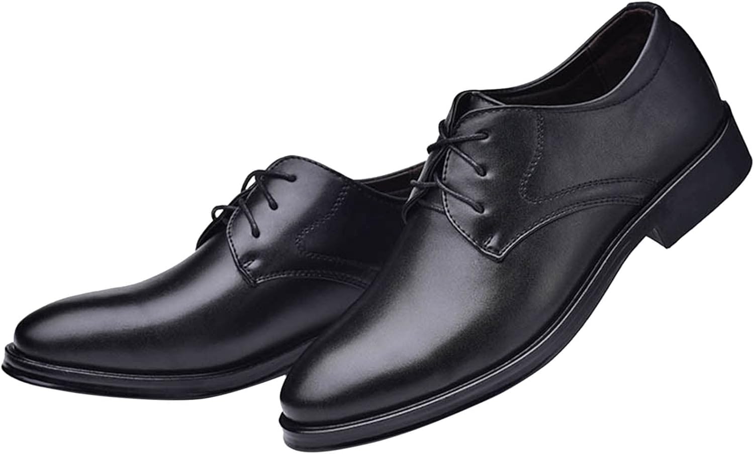 Мужские классические туфли HINDOLA Oxfords для официальных мероприятий, деловые, мягкие, свадебные и повседневные современные туфли, черный — фото 3