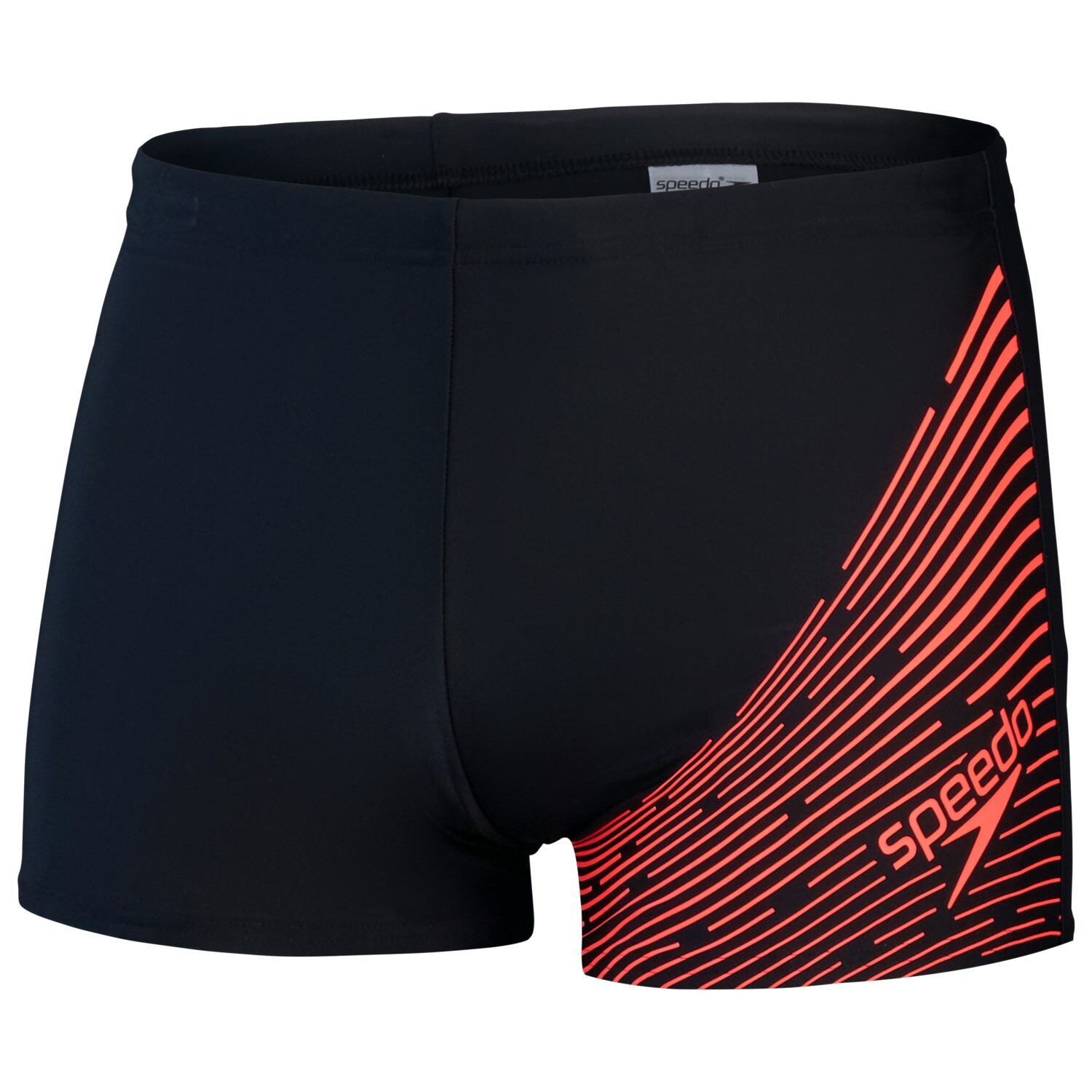 

Плавки Speedo Medley Logo Aquashort, цвет Black/Siren Red