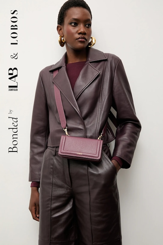 

Сумка, изготовленная с использованием материалов answear.lab и кожи. LOBOS, бордовый