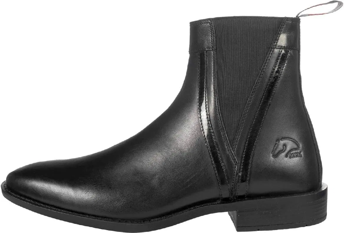 Ботильоны-джодпуры унисекс из лакированного дерева HKM, Black