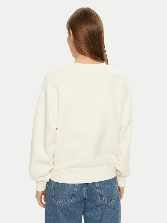 Толстовка обычного кроя Modern Script WW0WW43844 Tommy Hilfiger, экрю — фото 3