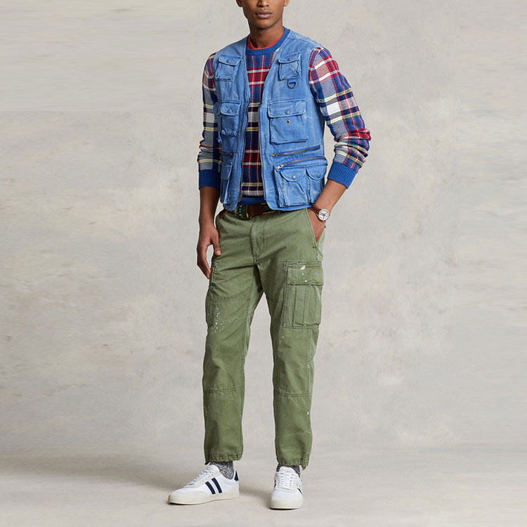 Polo Ralph Lauren Весенне-летний жилет мужской синий, Blue — фото 4