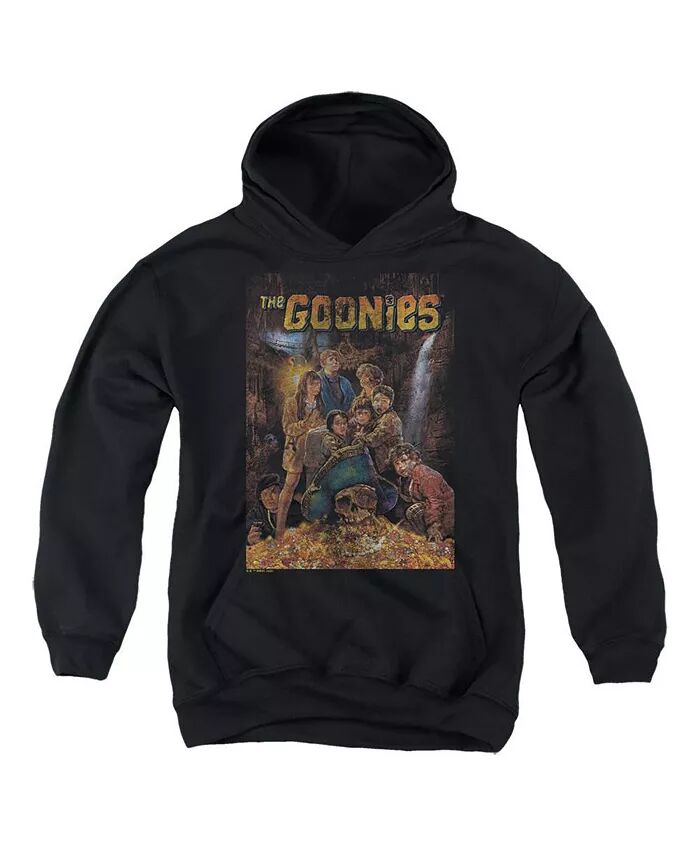 

Толстовка с капюшоном для мальчиков и молодежи с постером The Goonies, черный