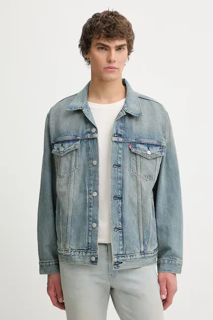 Куртка джинсовая свободного кроя Levi's, синий