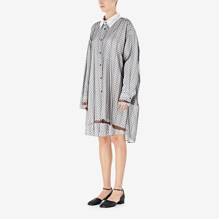 

Платье с длинными рукавами женское белое Maison Margiela