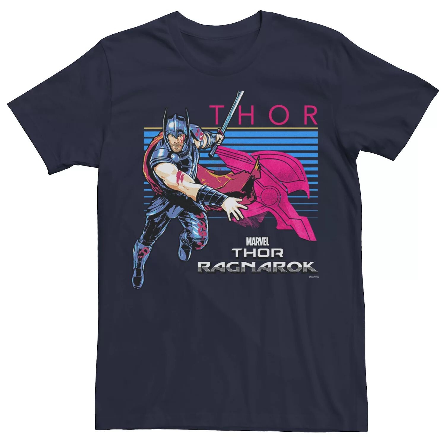 

Мужская футболка Thor Ragnarok Neon Color Pop Halftone Marvel