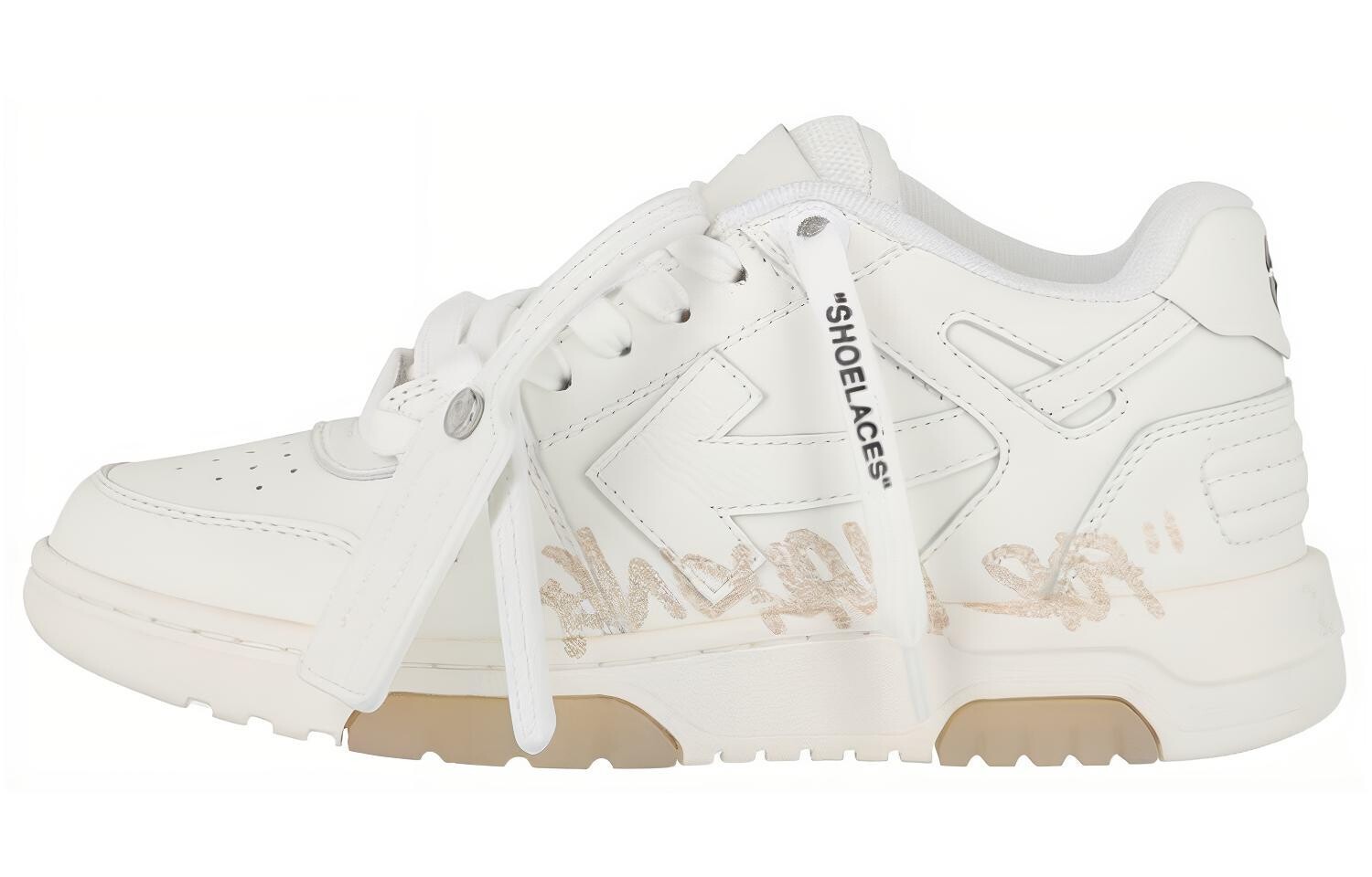 Кроссовки OFF-WHITE Out Of Office Low-Top Sneaker 'White Beige' Women's