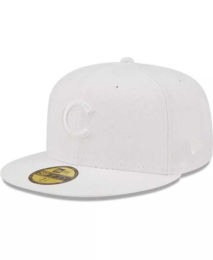 

Мужская приталенная шляпа Chicago Cubs White on White 59FIFTY New Era