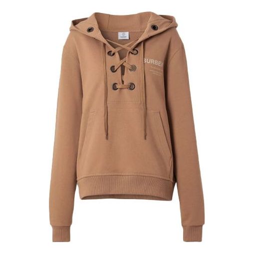 

Толстовка (WMNS) Burberry SS21 Printing Cotton Loose Hoodie 80386901, кэмел