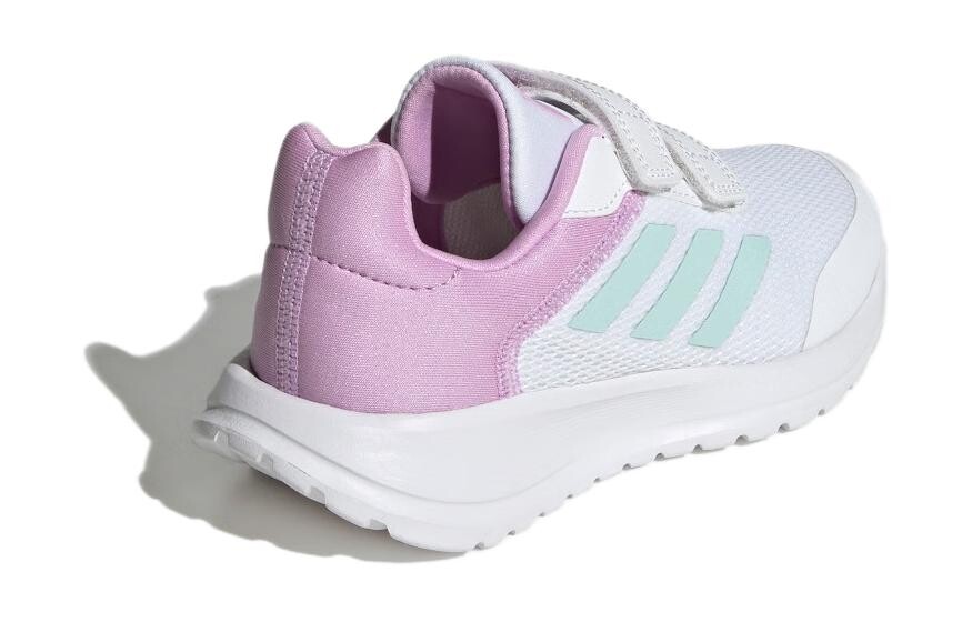 Кроссовки TENSAUR RUN 2.0 Kids, детские, низкие, белые, фиолетовые, синие Adidas, белый/фиолетовый/синий — фото 4