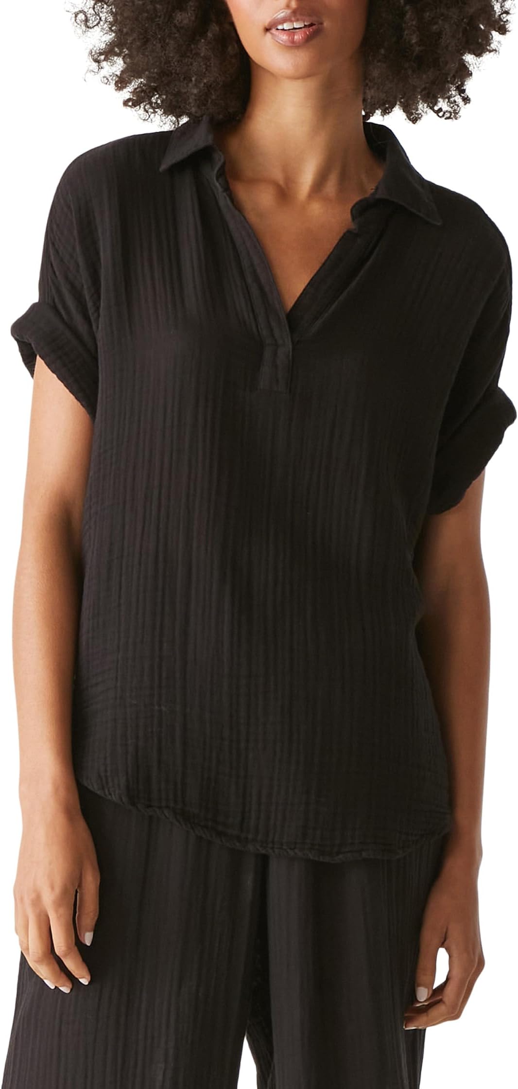 

Топ Michael Stars Gigi Popover Top, черный